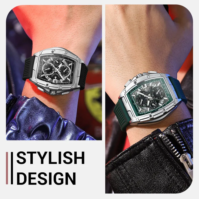 🔥2025 Hot Sale⌚️ Men’s Stylish Silicone Belt Quartz Watch