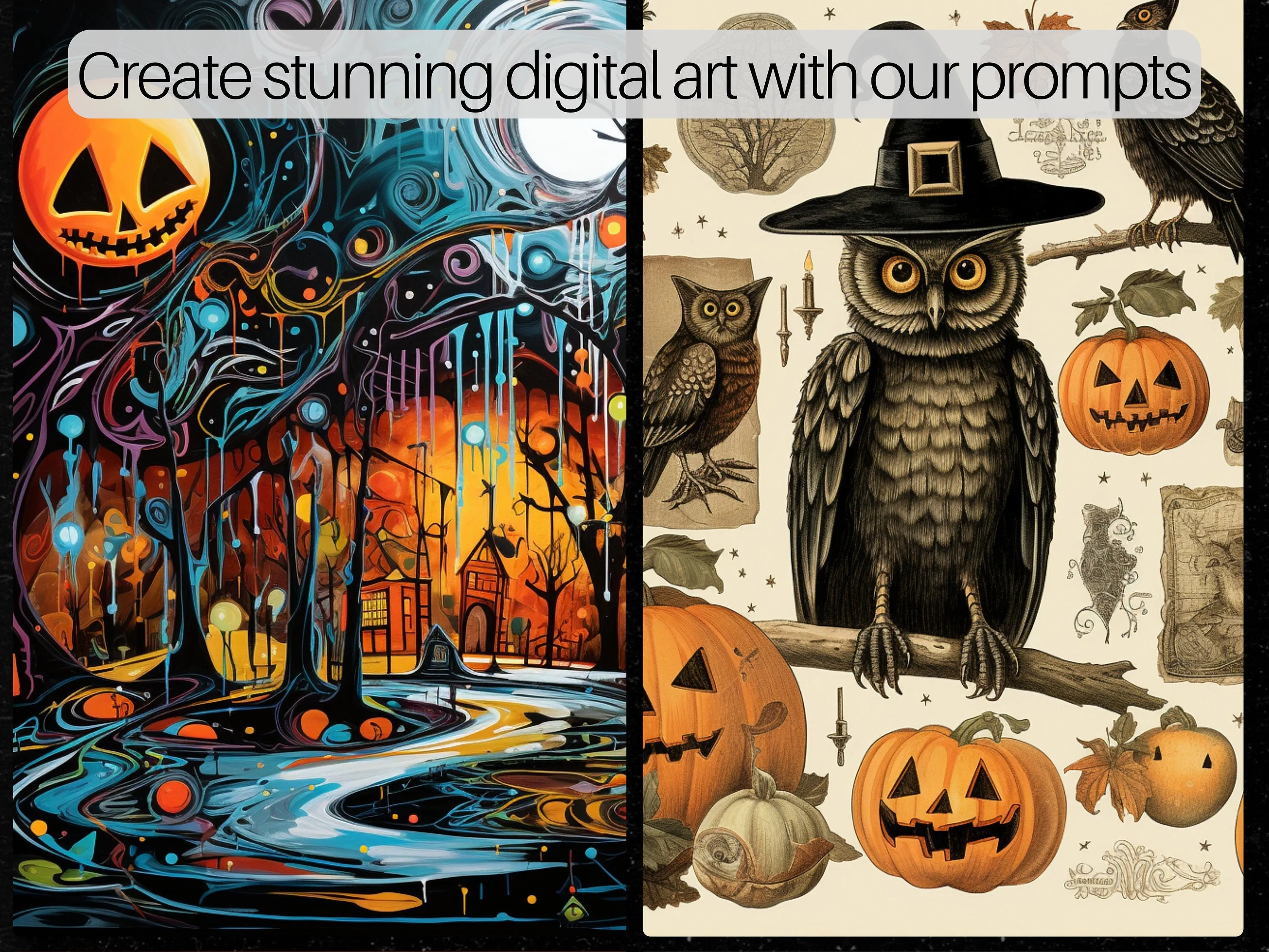 2200 Halloween AI Art Prompts