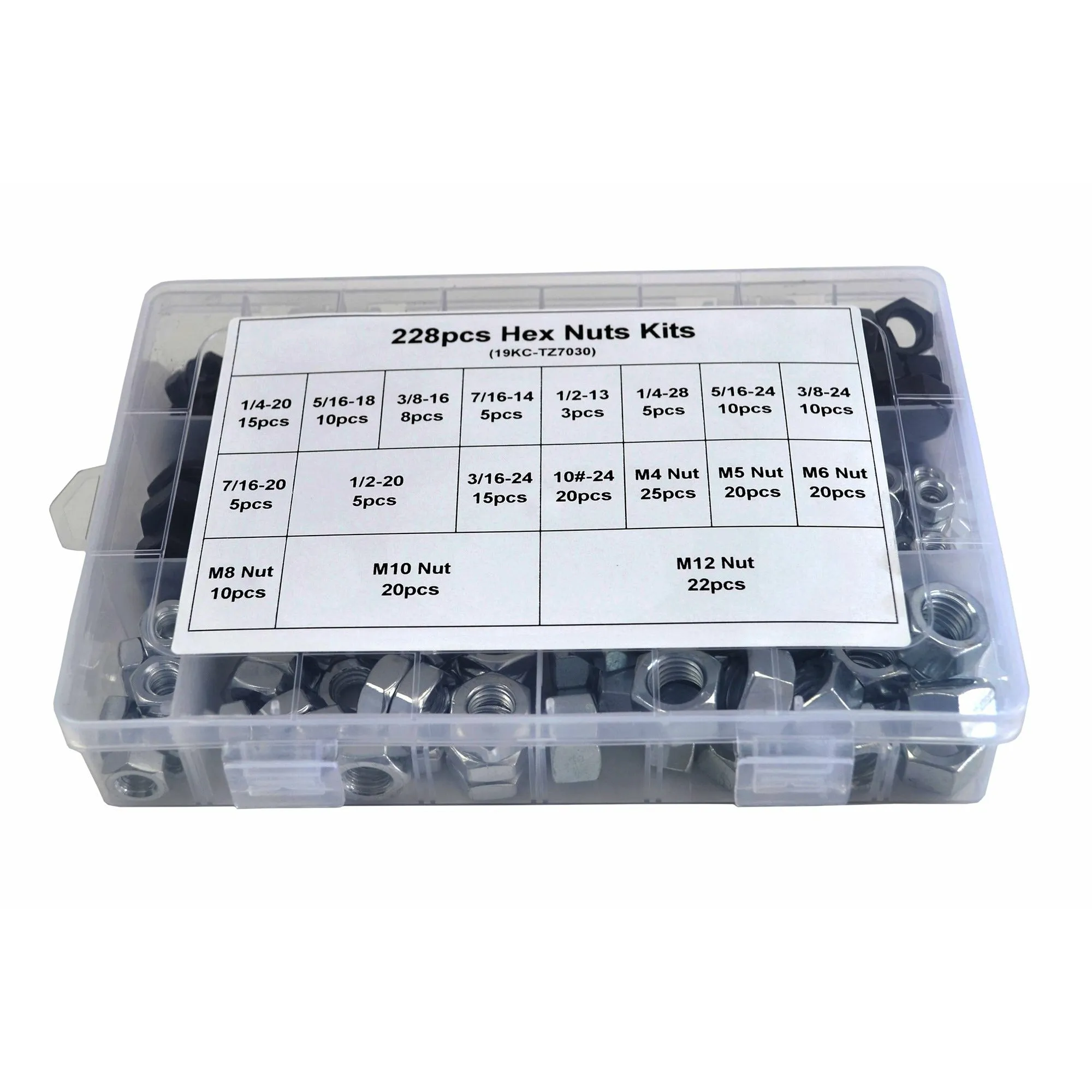 255pc Metric Nylock Nut Grab Kit and 228pc Imperial & Metric Nut Kit