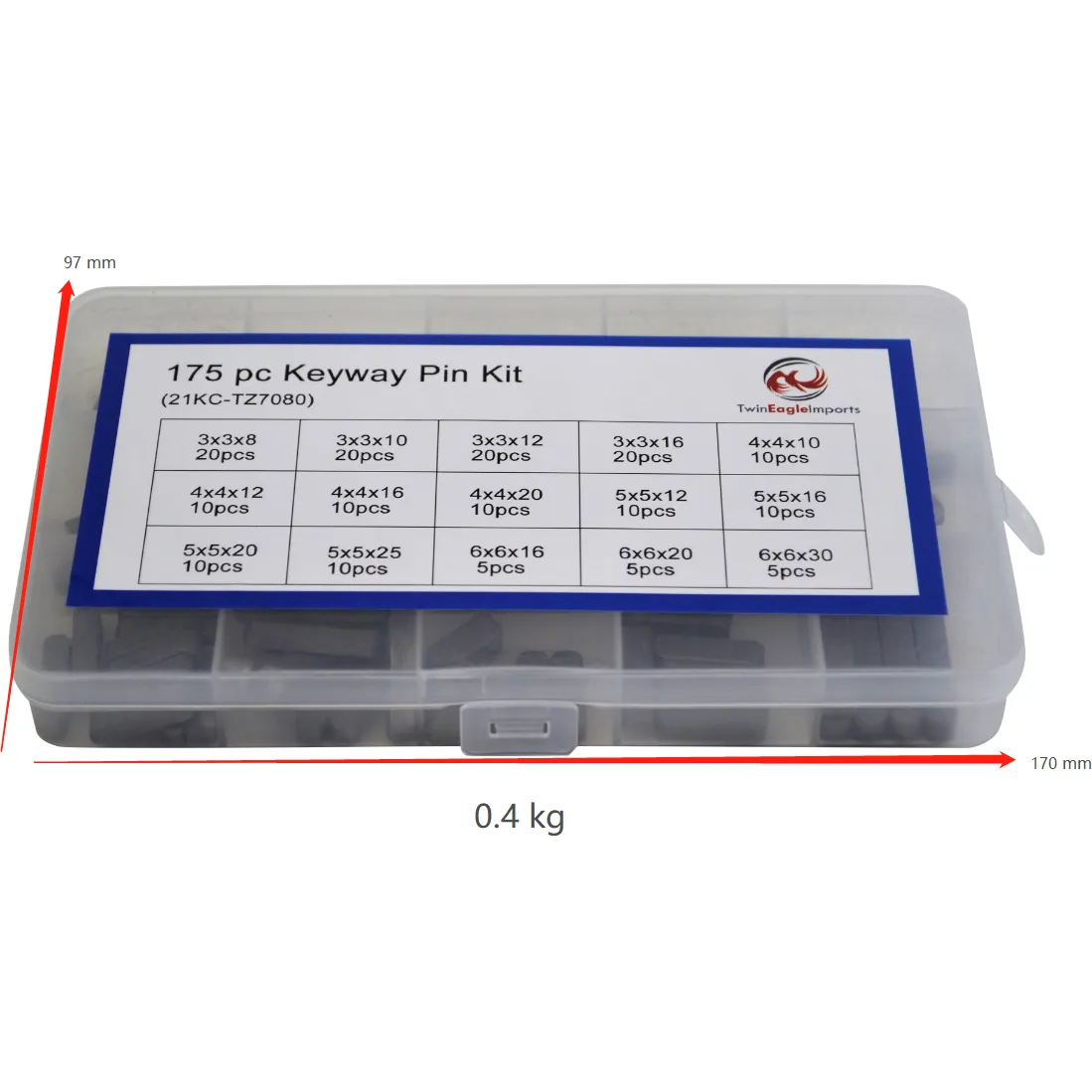 275pc Metric Keyway Grab Kit