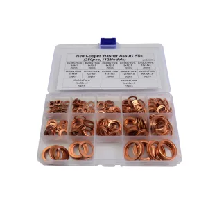 280pc Metric Copper Washers Grab Kit Assortment