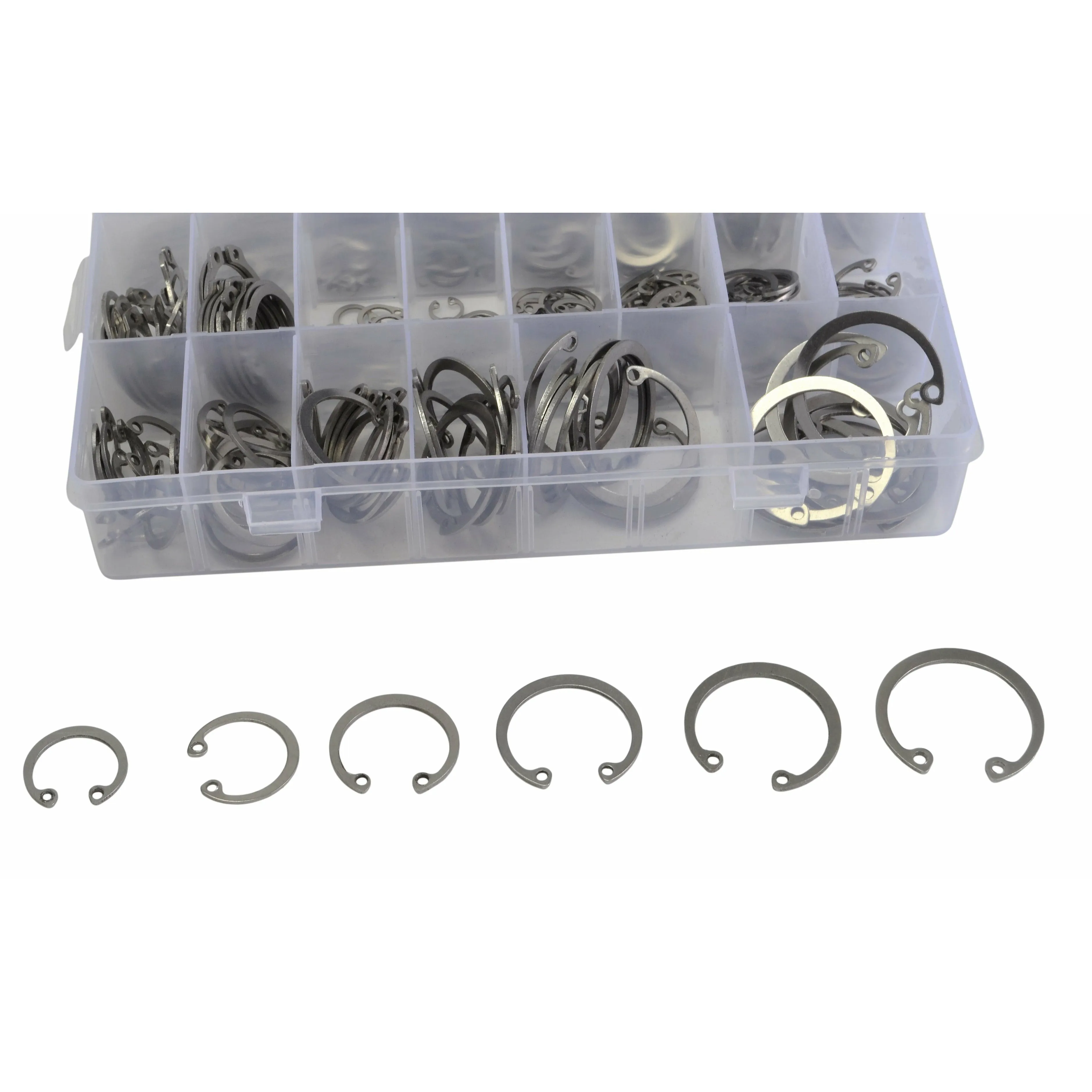 340pc 304 Stainless Steel Circlip Kit