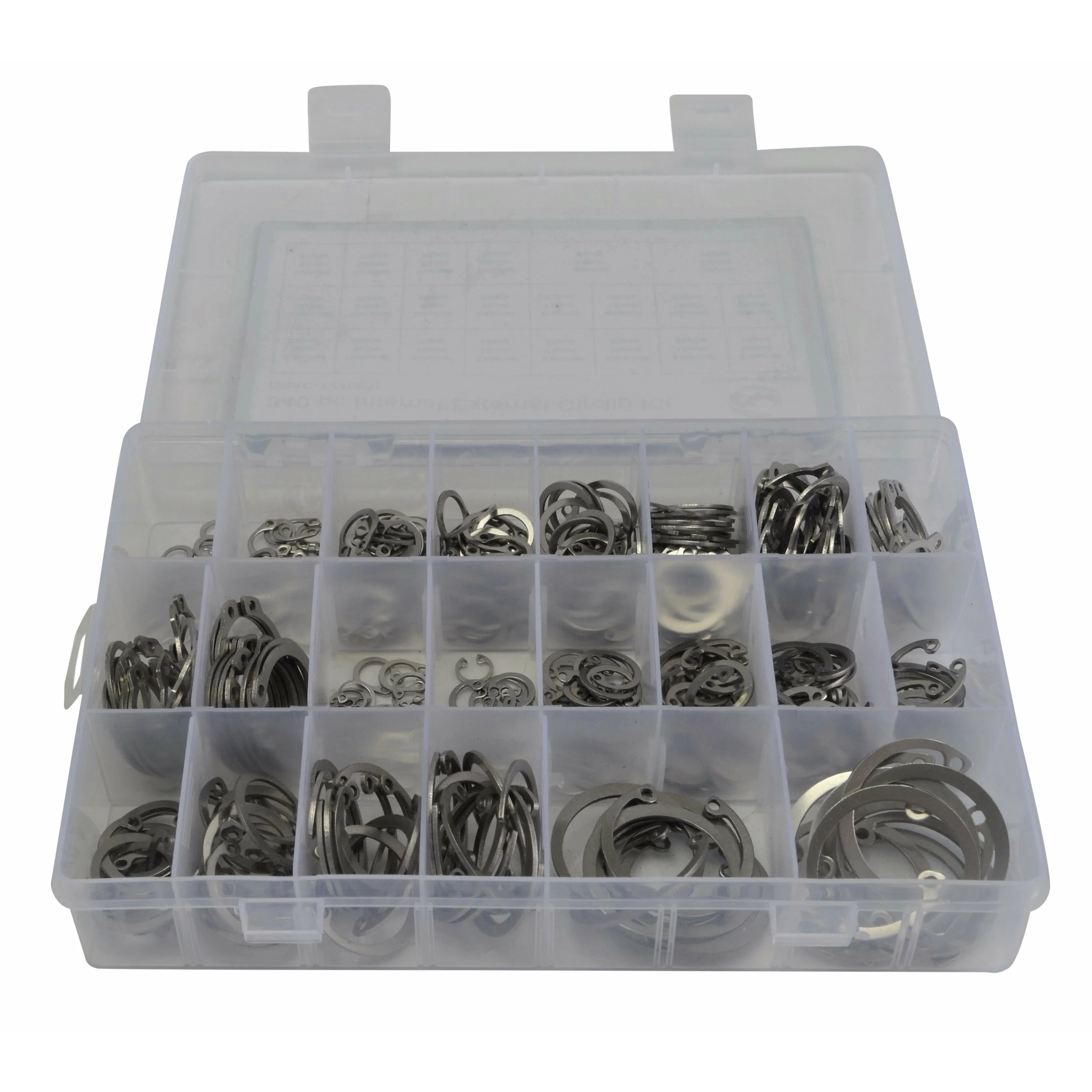 340pc 304 Stainless Steel Circlip Kit