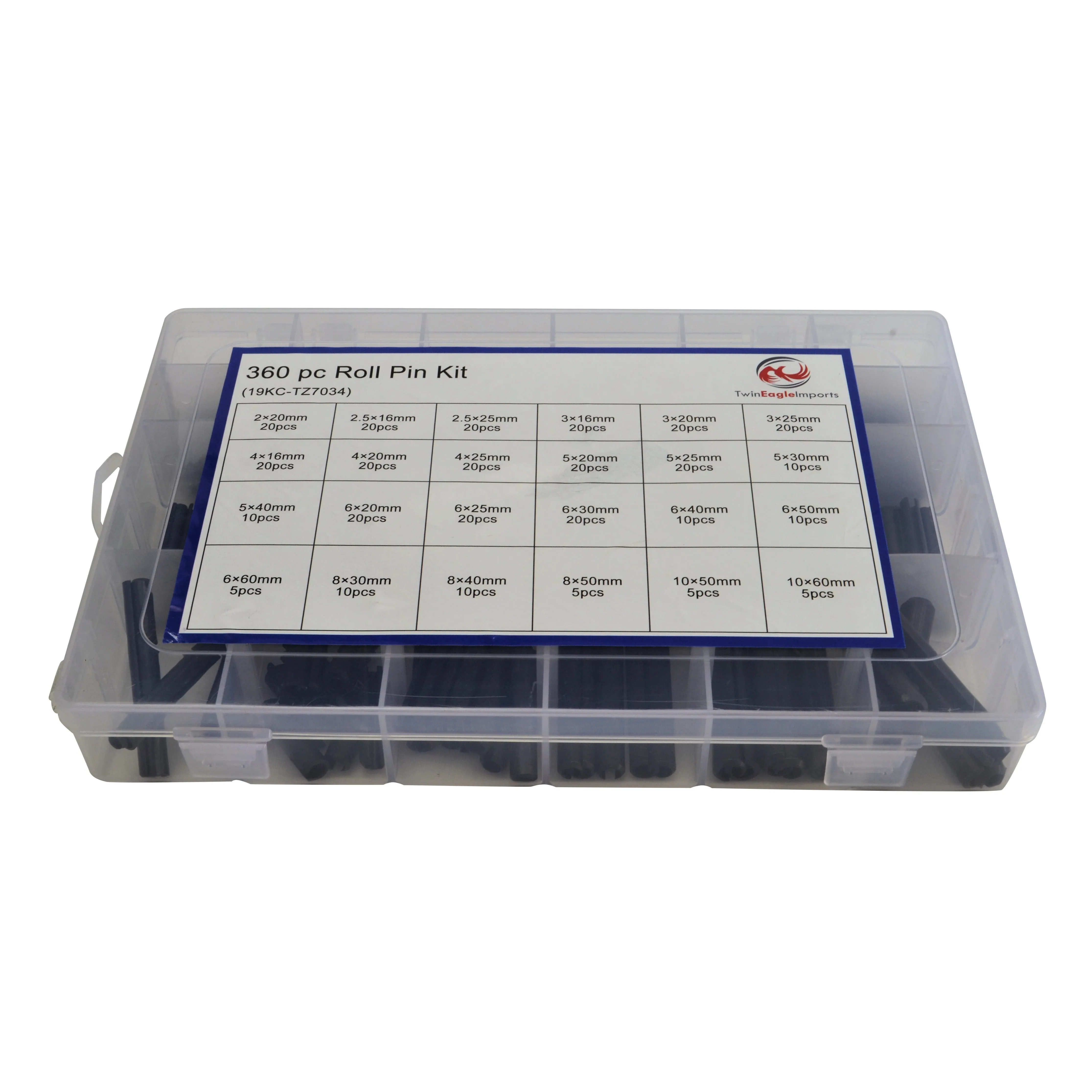 360 Piece Metric Roll Pin Grab Kit Assortment