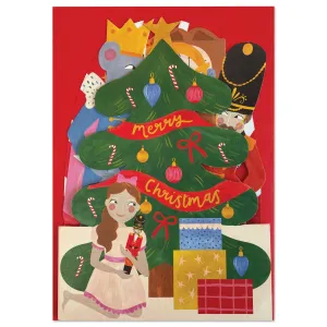 '3D Nutcracker inspired concertina fold' Christmas card