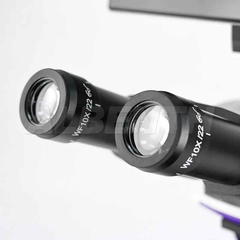 40x-2500x DIN Achromatic Objective Trinocular Laboratory Compound Microscope With 5.0MP LCD Touch Pad Screen