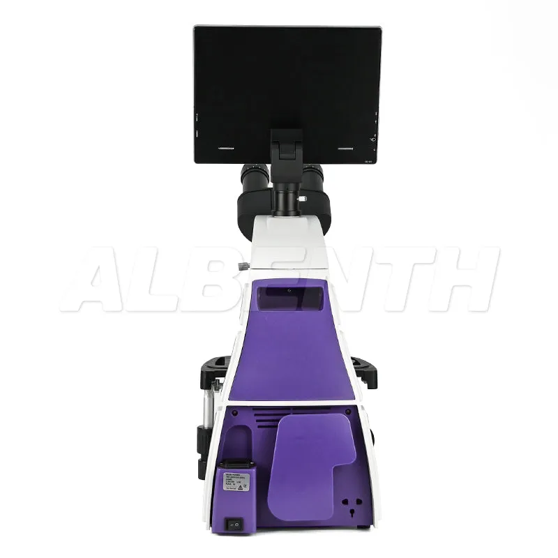 40x-2500x DIN Achromatic Objective Trinocular Laboratory Compound Microscope With 5.0MP LCD Touch Pad Screen
