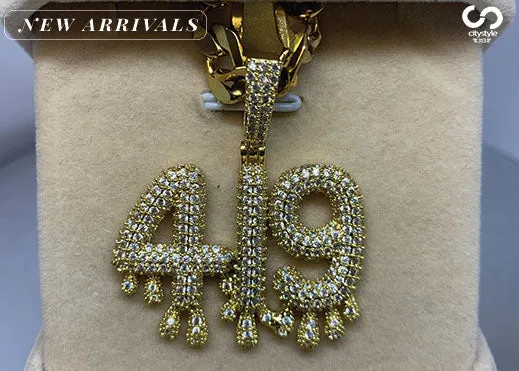419 Bubble Drip Pendant and Chain