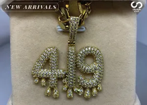 419 Bubble Drip Pendant and Chain