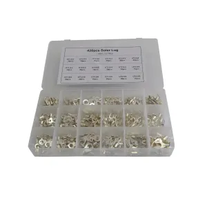 420pc Solder Lug Grab Kit Assortment