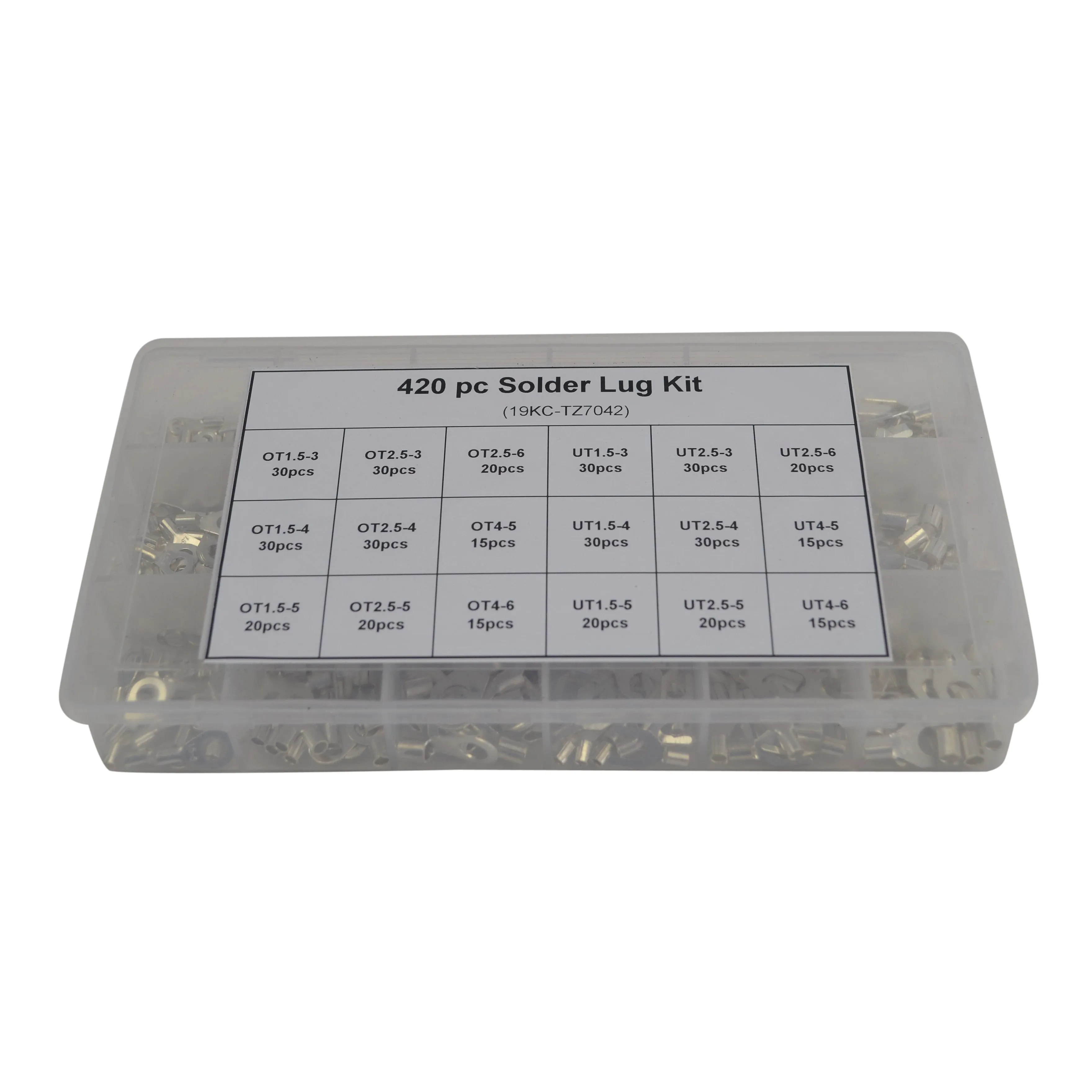 420pc Solder Lug Grab Kit Assortment