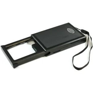 45mm x 45mm Pullout Handheld Magnifying Glass with Light - 3x Primary 6x Secondary