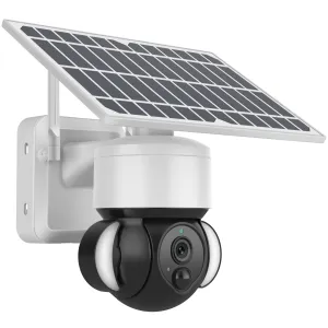 4G Solar Powered Camera Security Floodlight Night Vision Pan/Tilt HD Video Recorder