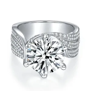 5.0 Ct Round Cut Diamond Wedding Ring