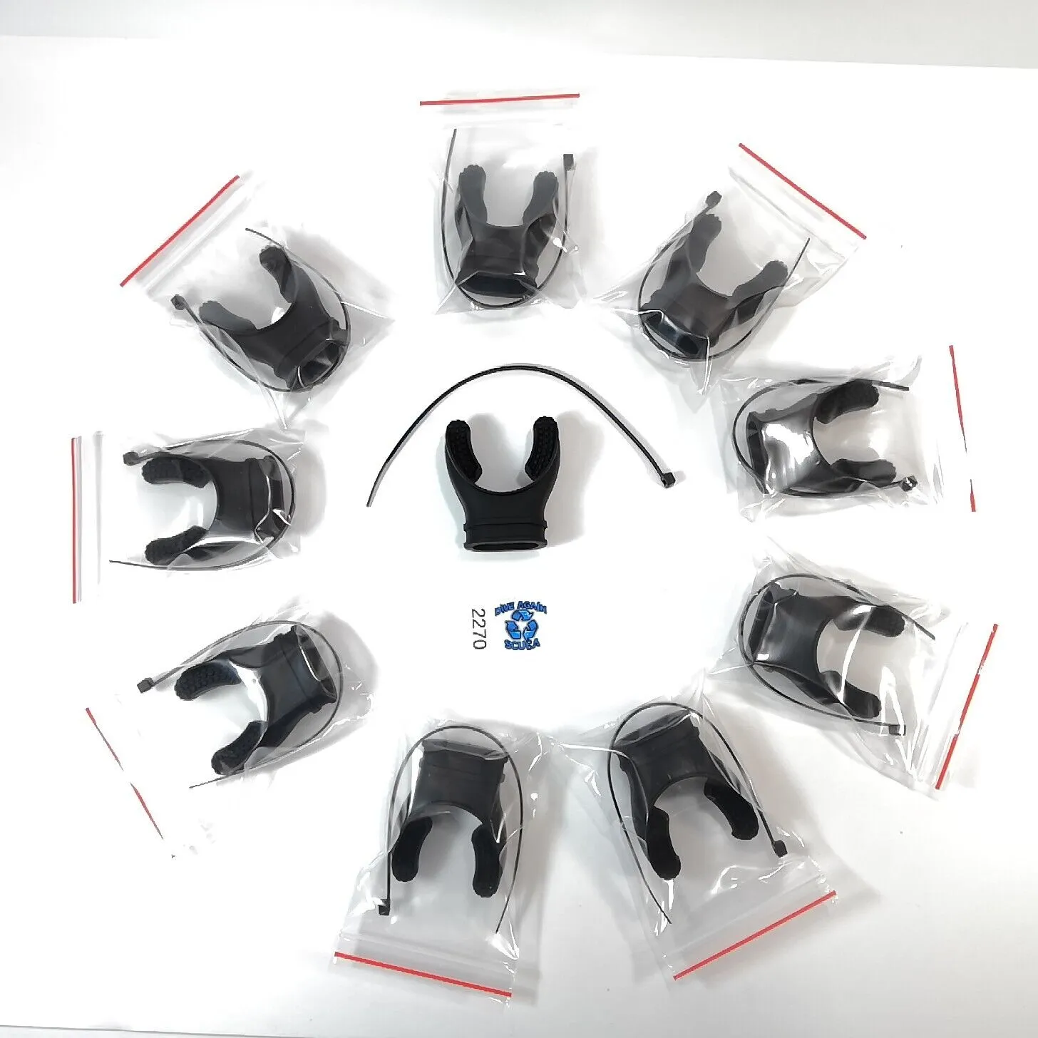 50x Long Bite Mouthpiece Lot Scuba Diving Snorkel 2nd Stage Regulator     USA