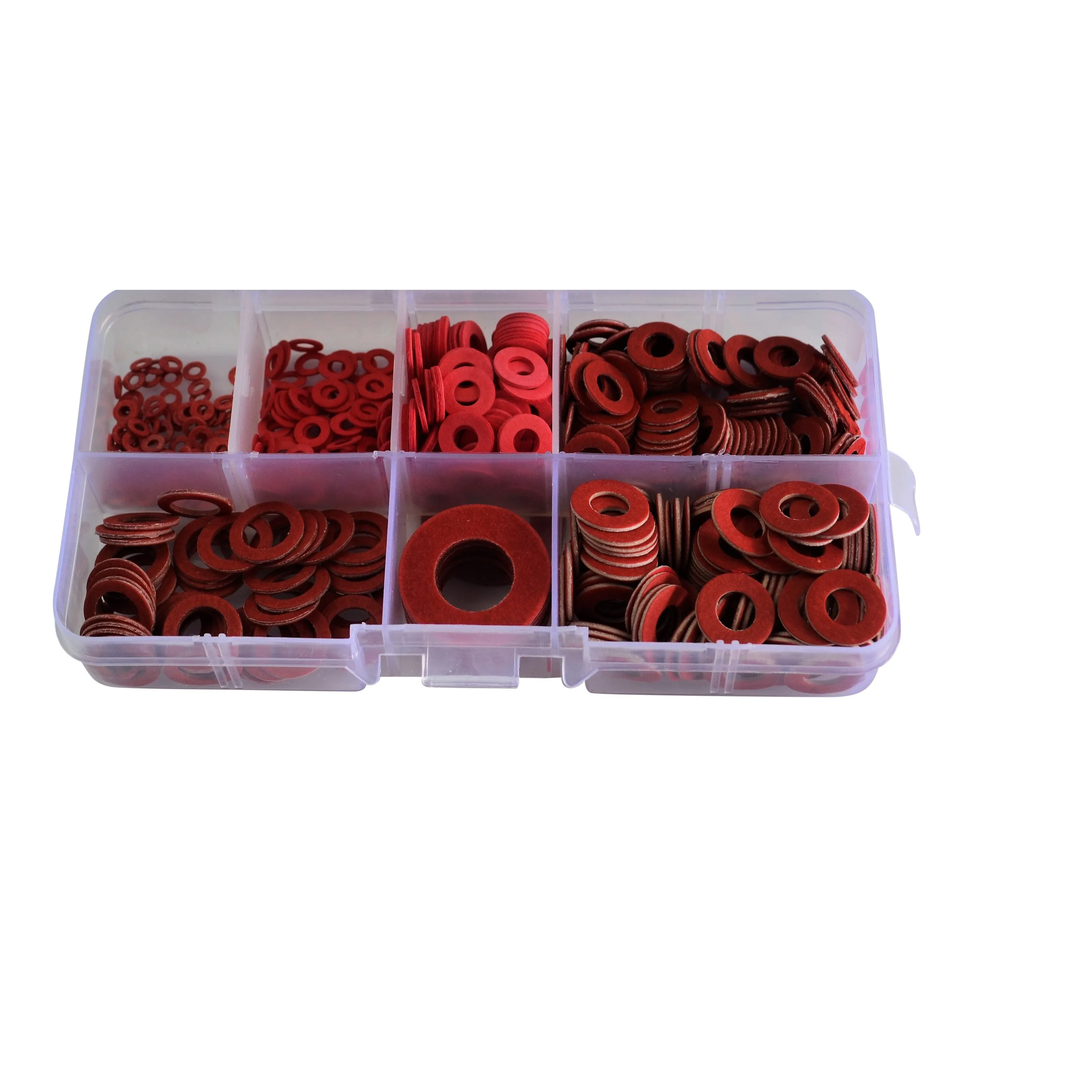 560pc Red Steel Paper Washer Grab Kit