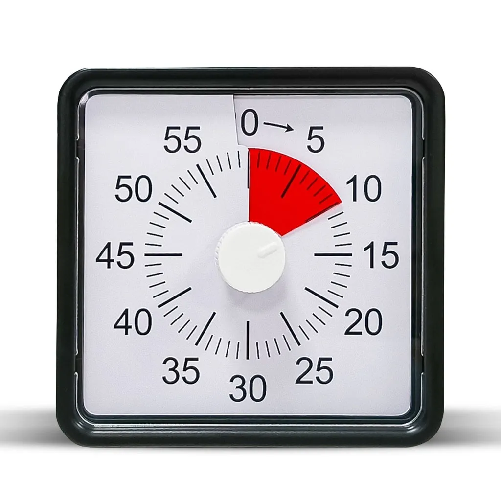 60 Minutes Visual Timer Mechanical Reminder Alarm Clock Kitchen Baking