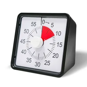 60 Minutes Visual Timer Mechanical Reminder Alarm Clock Kitchen Baking