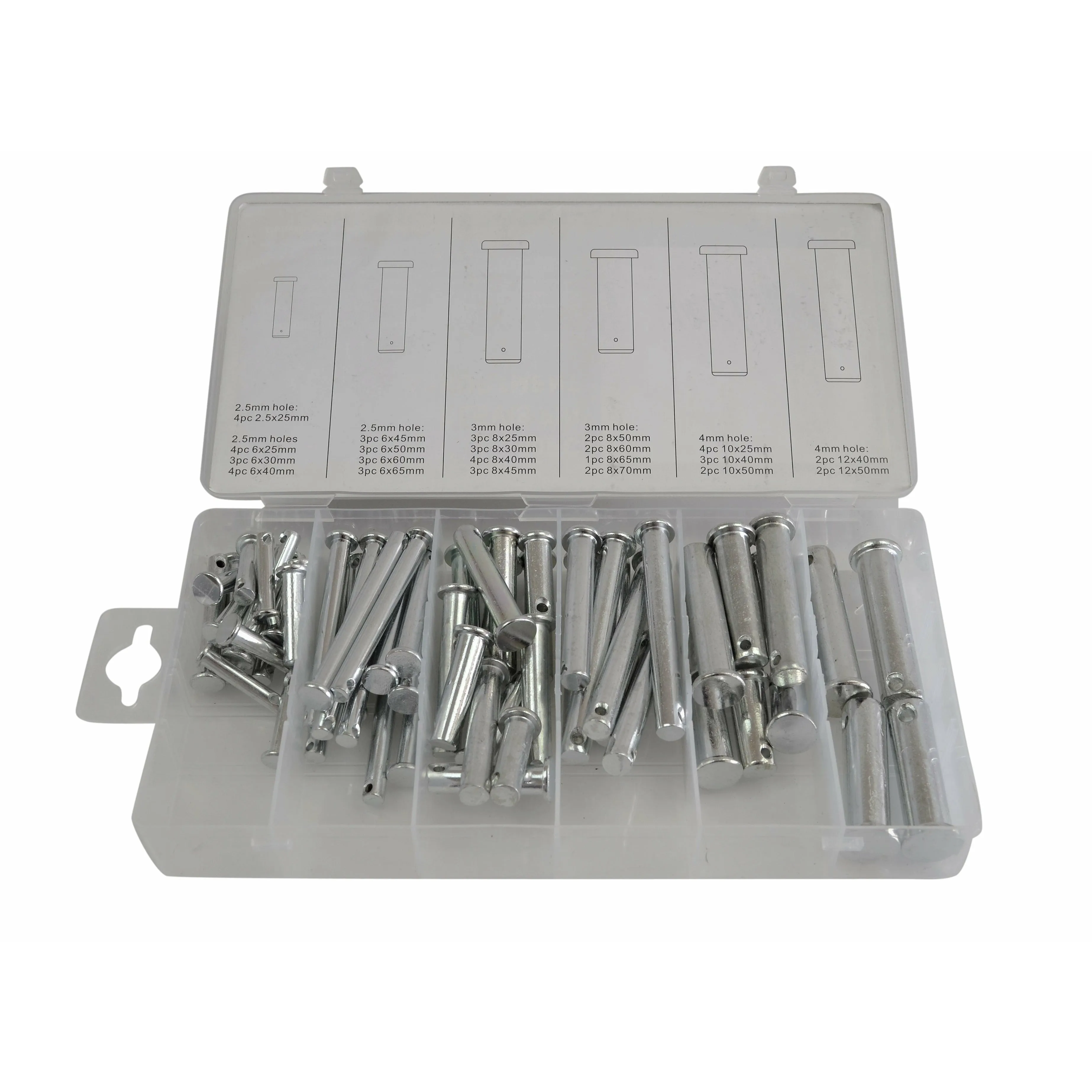 60pc Metric Clevis Pin Kit and 230pc Metric Cotter Pin Grab Kit