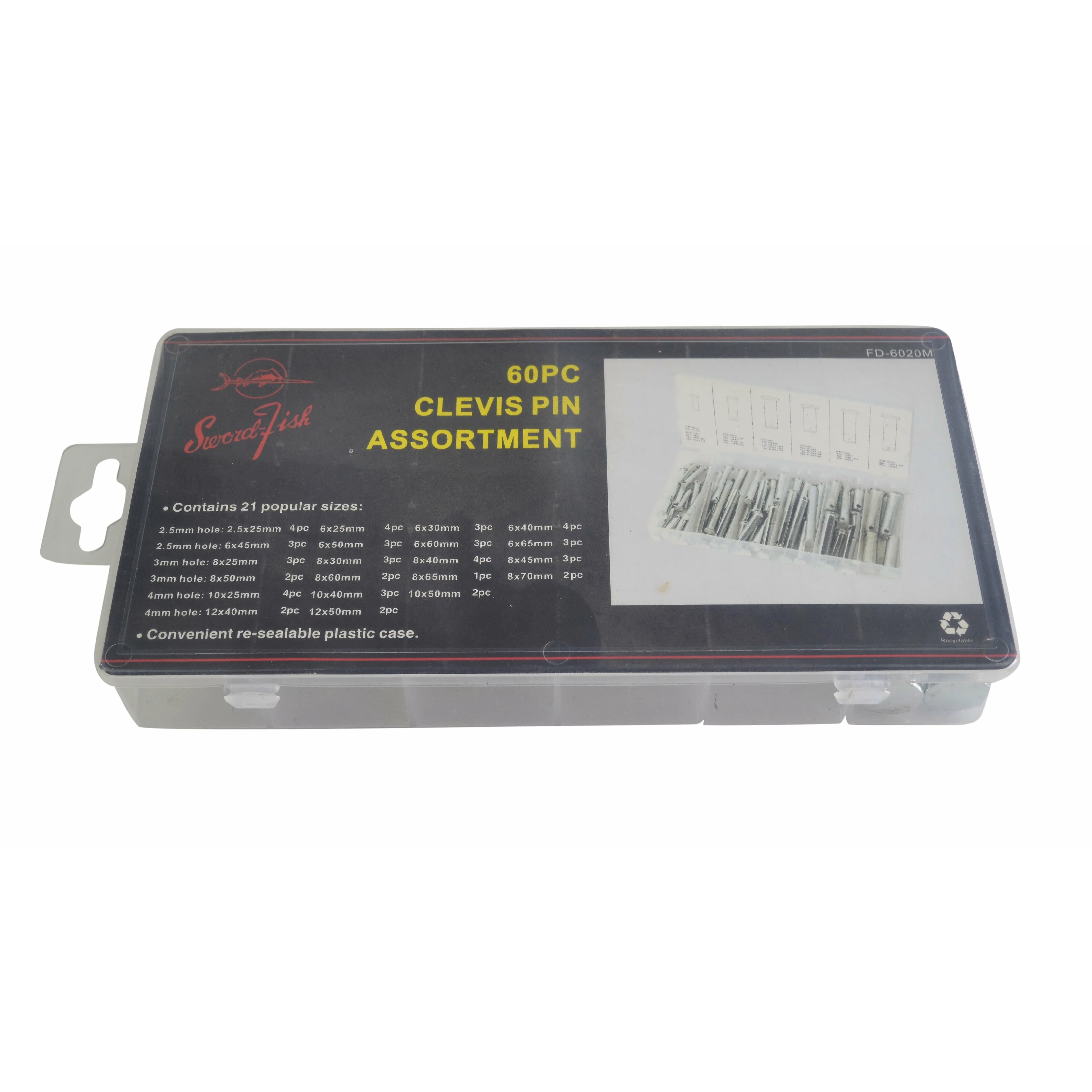 60pc Metric Clevis Pin Kit and 230pc Metric Cotter Pin Grab Kit