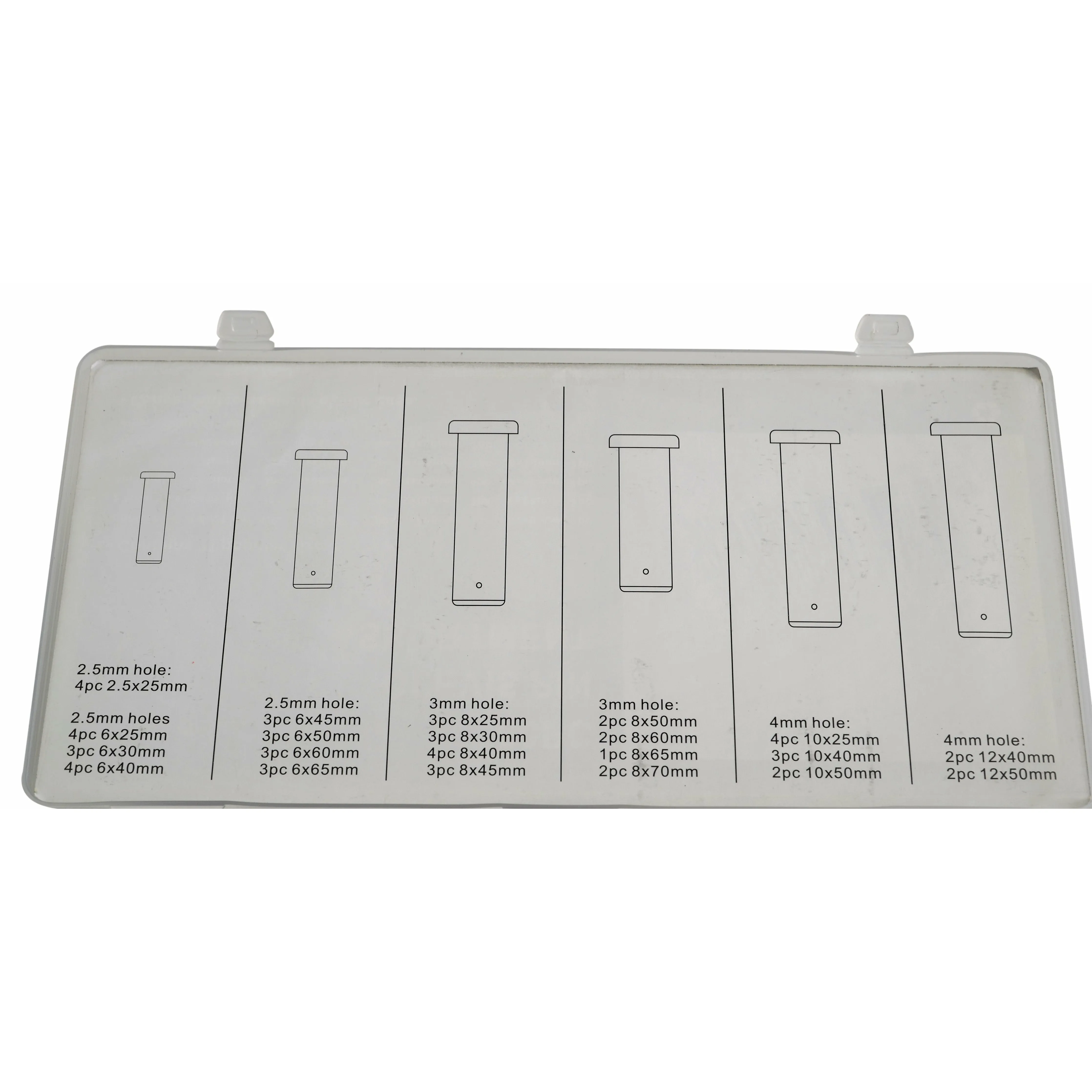 60pc Metric Clevis Pin Kit and 230pc Metric Cotter Pin Grab Kit
