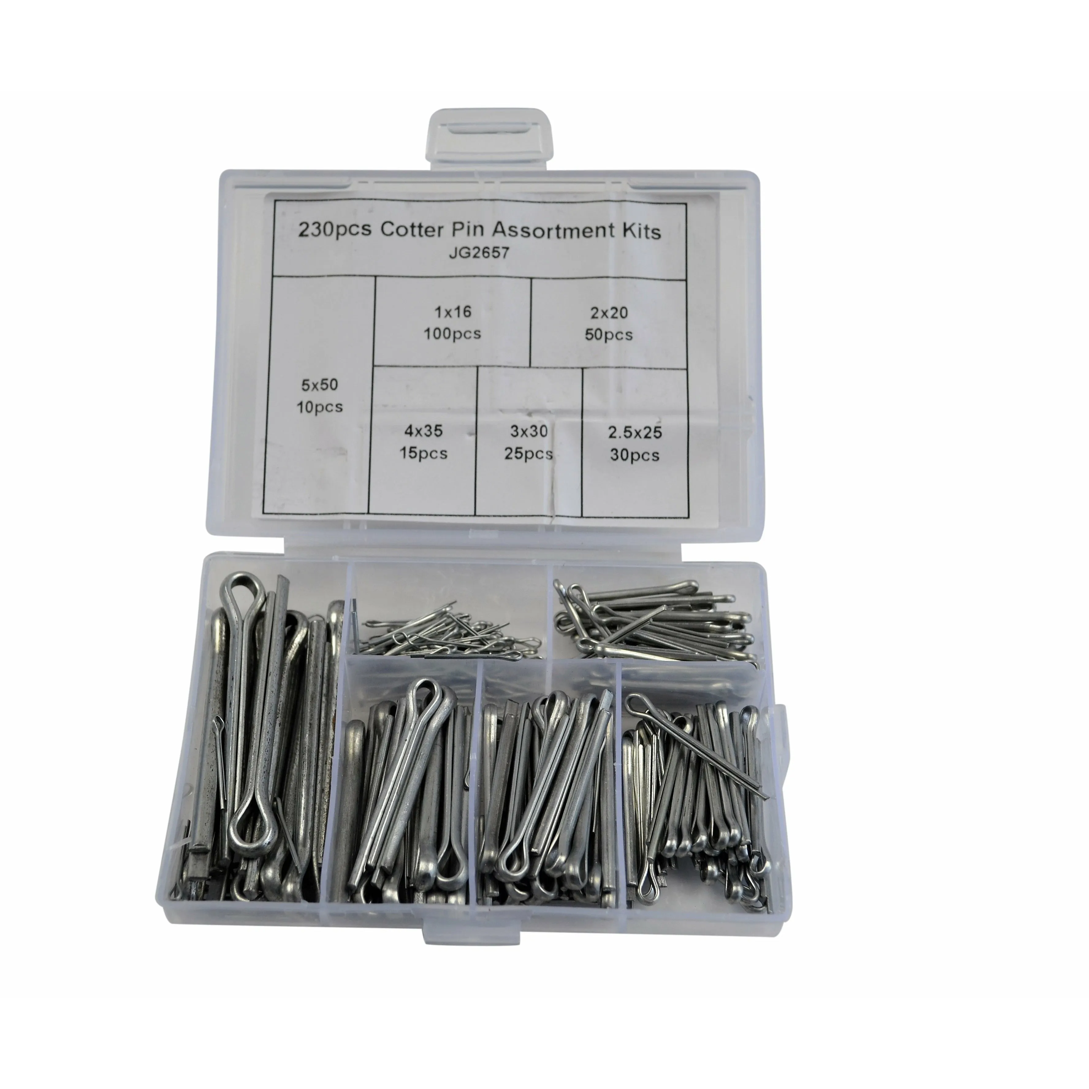 60pc Metric Clevis Pin Kit and 230pc Metric Cotter Pin Grab Kit