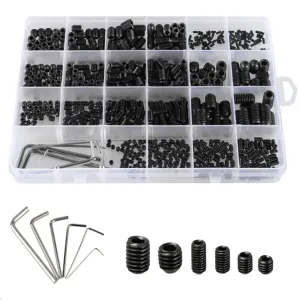665 piece M2-M8 Carbon Steel Hexagon Socket End Set Assortment Kit