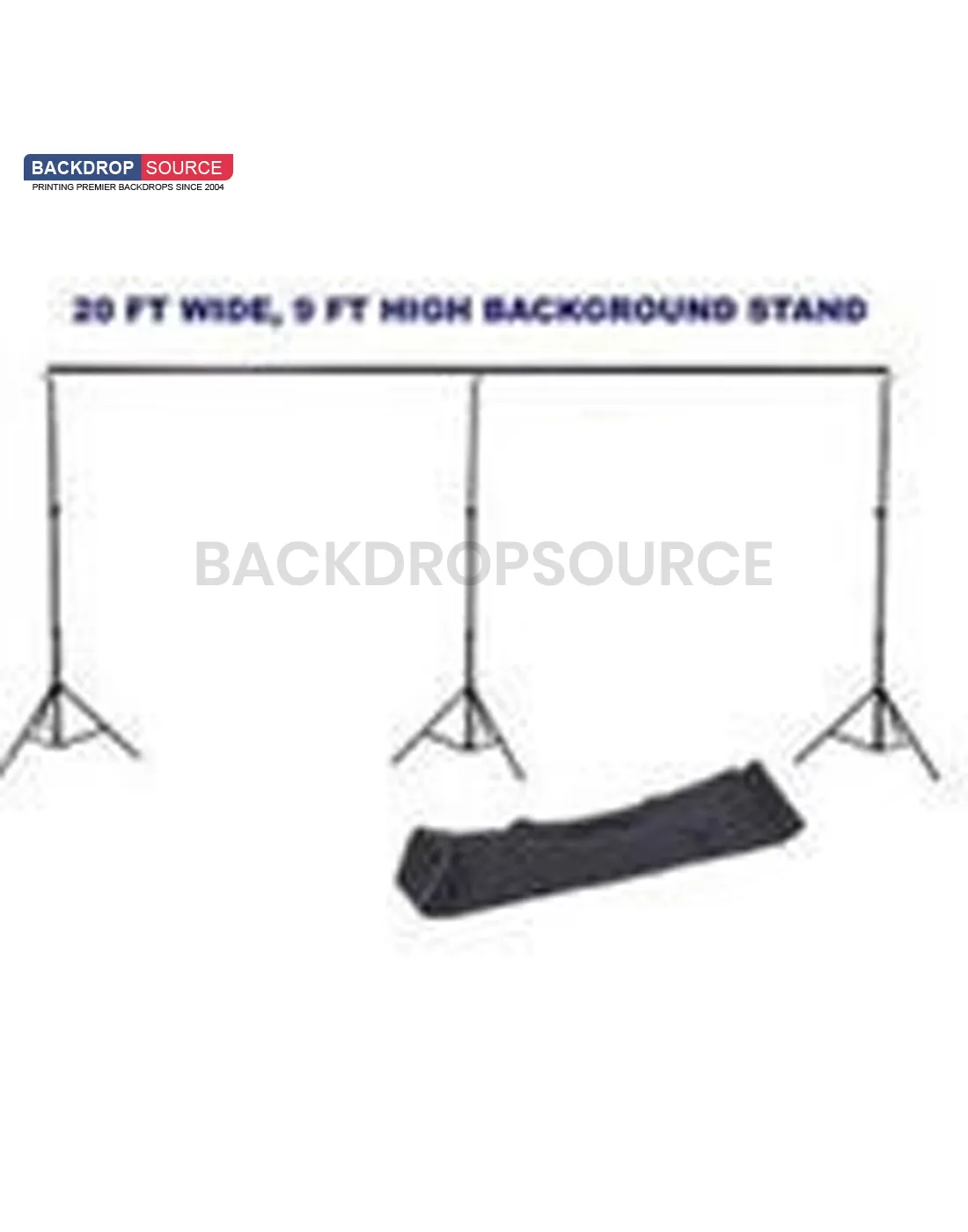 6m W x 6m H Chroma Key Green Photography Backdrop with Backdrop Stand