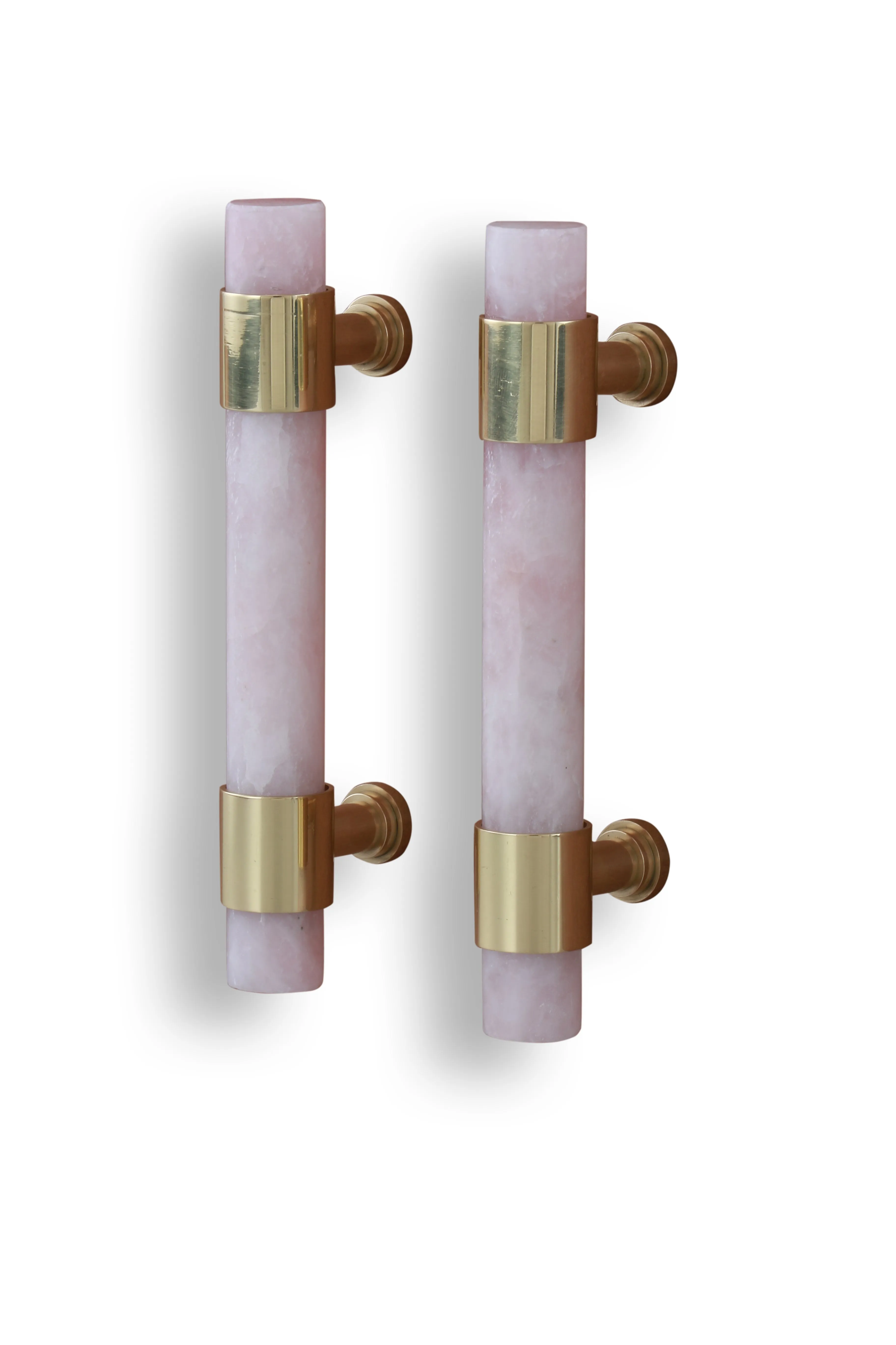 6" Gemstone Cabinet Bars with Gold Accent
