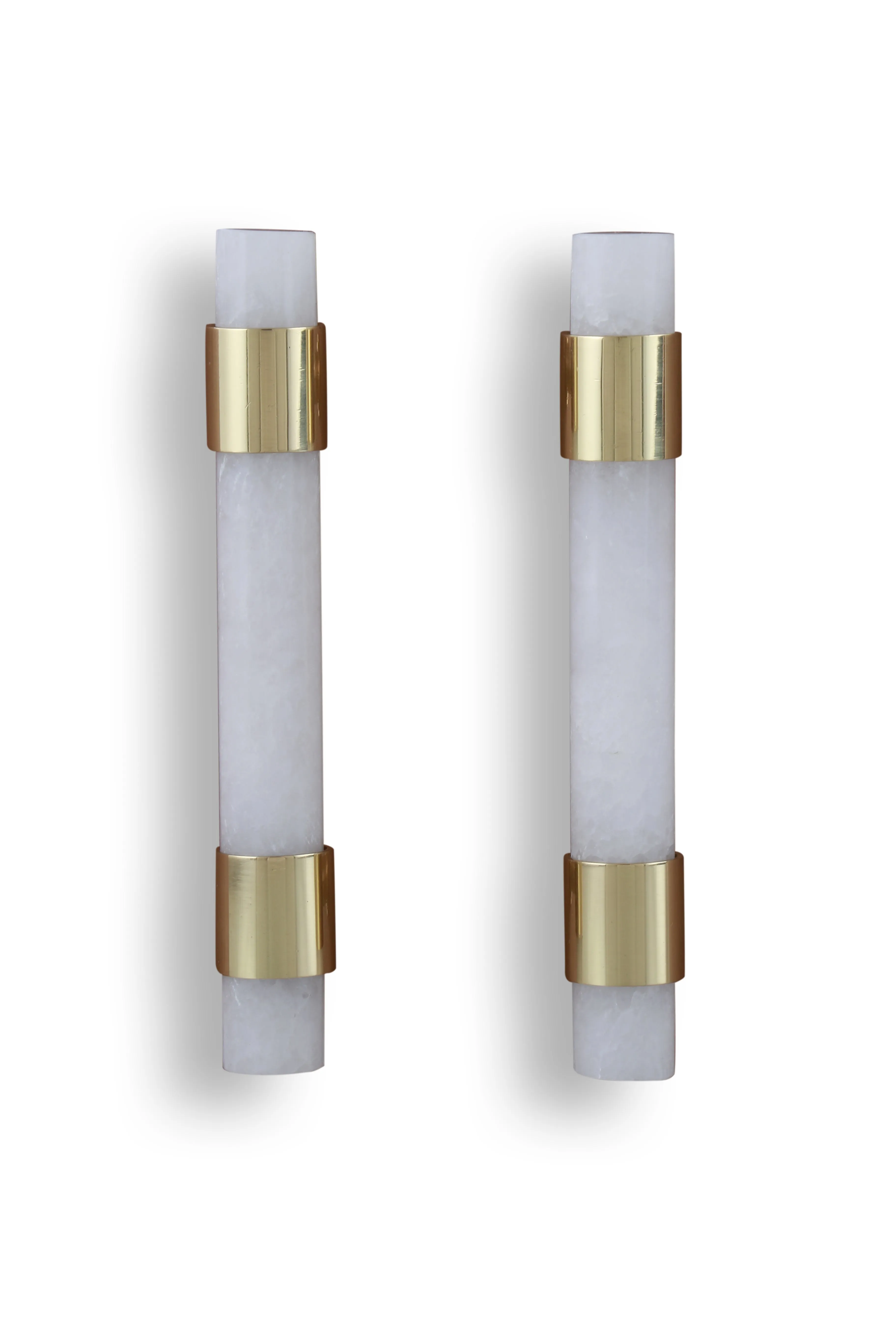 6" Gemstone Cabinet Bars with Gold Accent