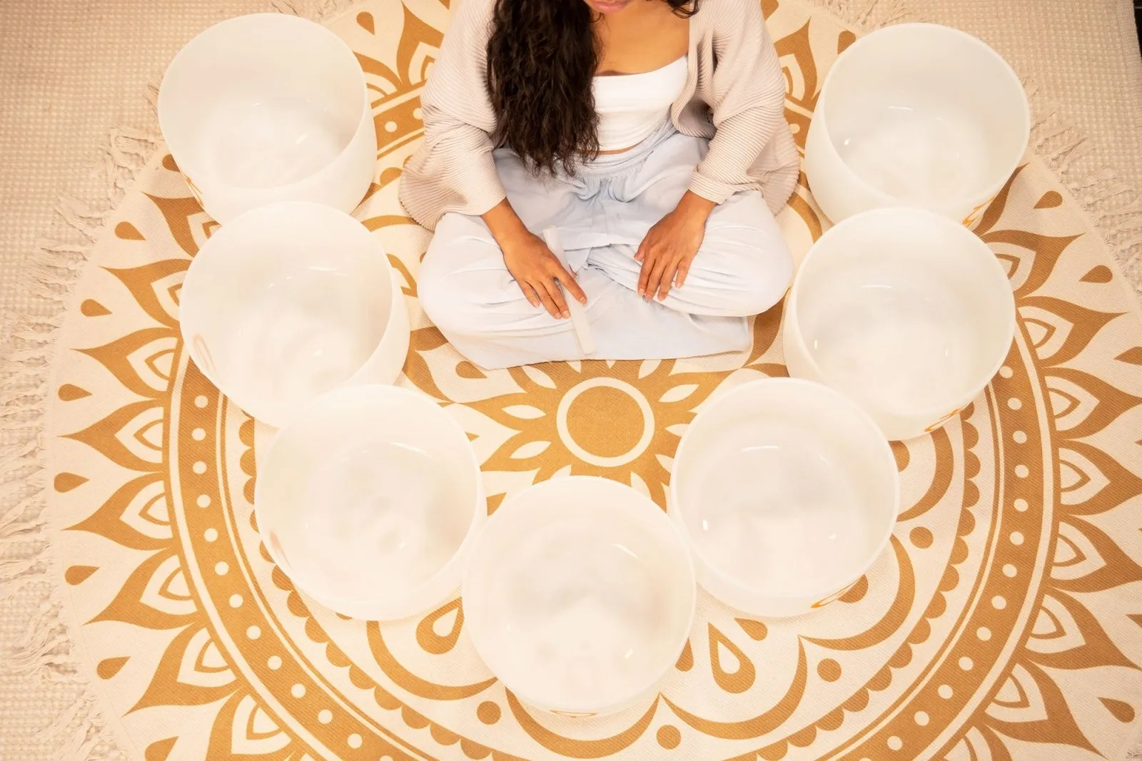 7 Cosmic Crystal Singing Bowls - Planetary Chakra Set