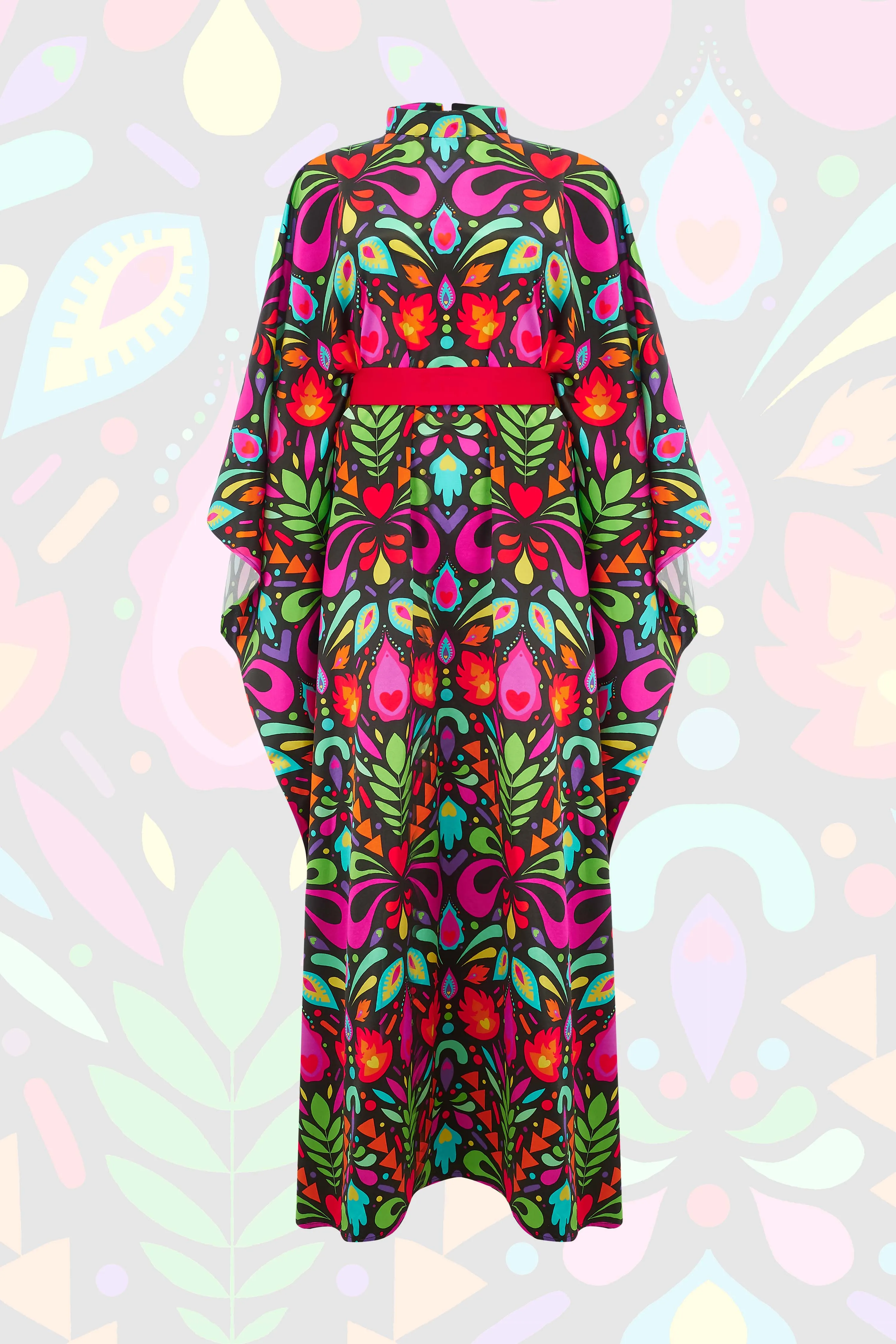 70's Style Cape Dress