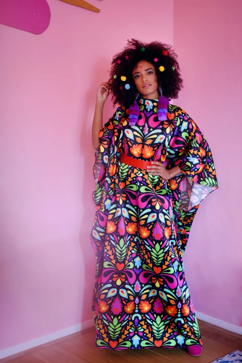 70's Style Cape Dress