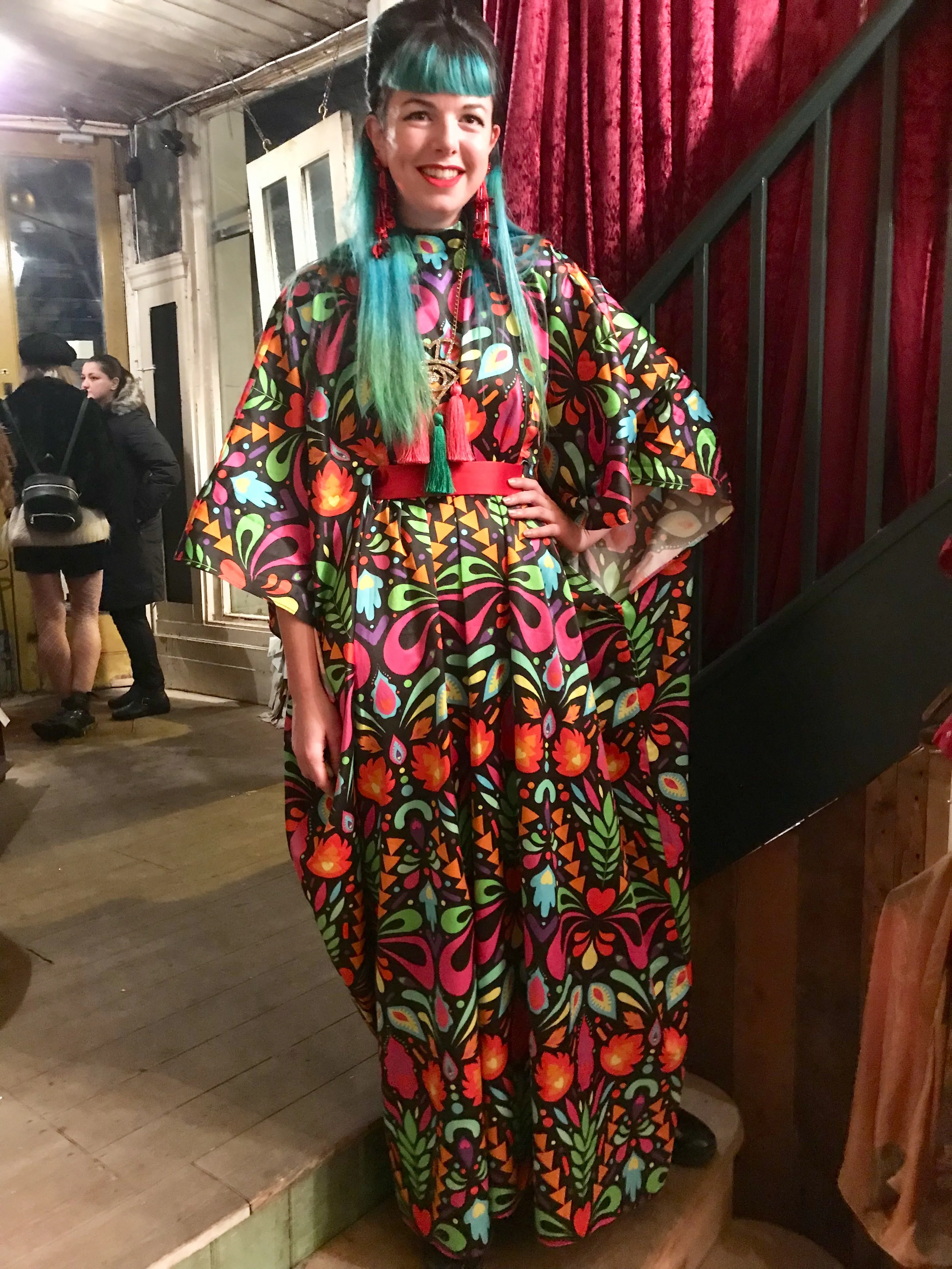 70's Style Cape Dress