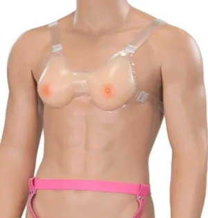 7931R      My Pretty Titties Teardrop Shape Lifelike Real Feel Breast Forms, A Cup Size