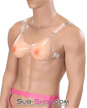 7932R      My Pretty Titties Teardrop Shape Lifelike Real Feel Breast Forms, B Cup Size