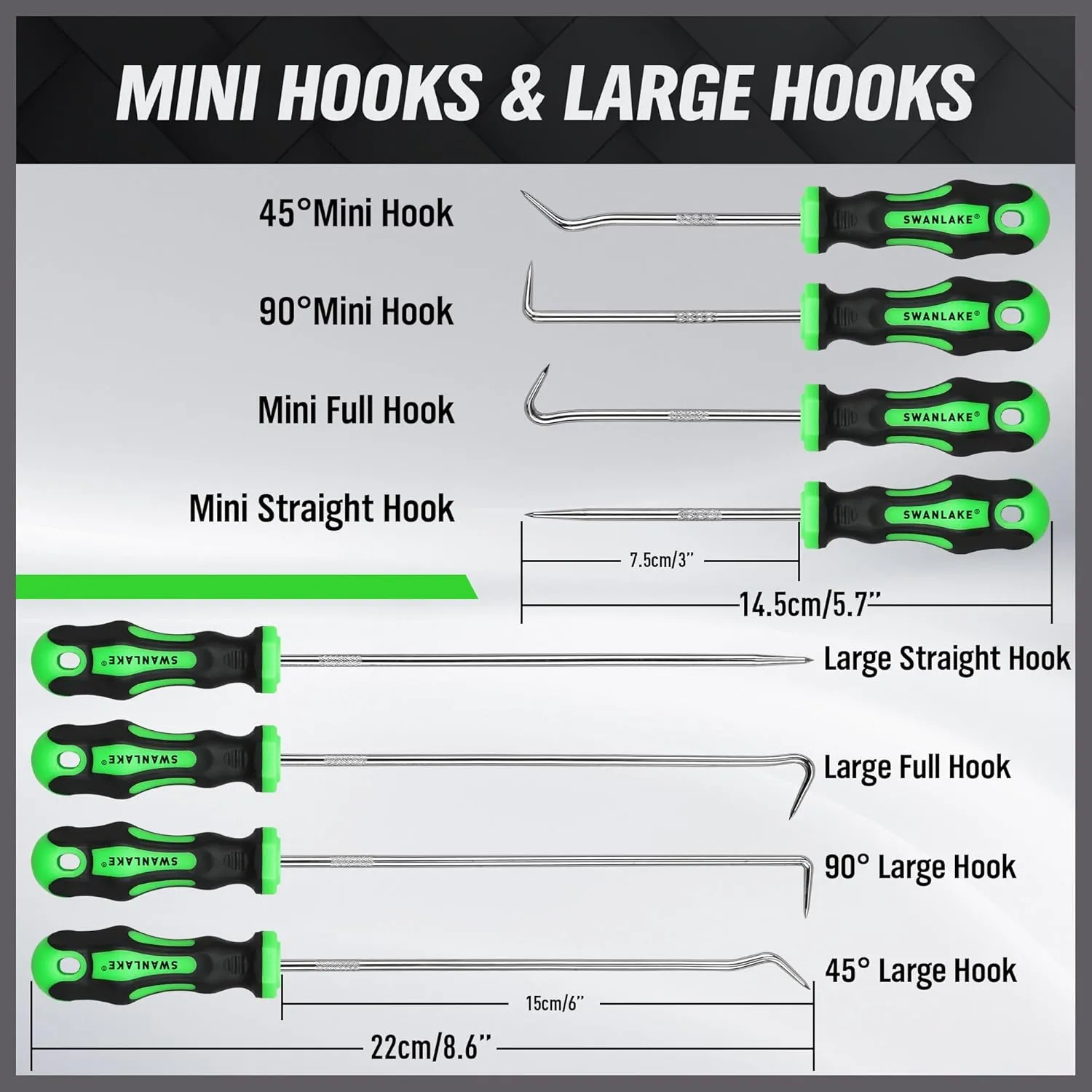 8 Piece Mini H00k & Pick Set