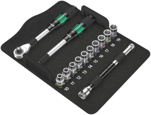 8006 SC 1 Zyklop Hybrid Ratchet Set, 1/2" drive, metric