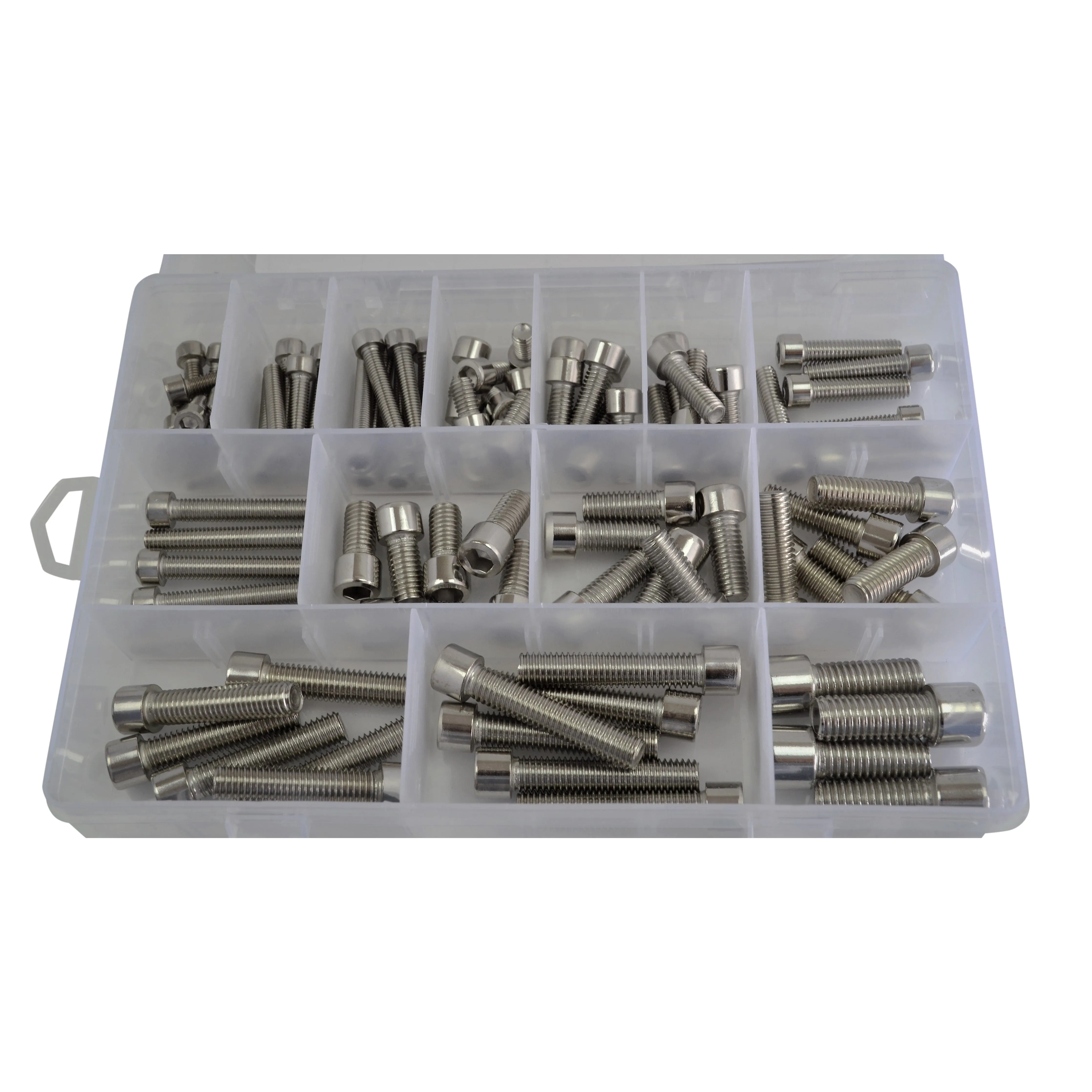 90pc Stainless Steel Cap Screw Bolt Assortment  Grab Kit
