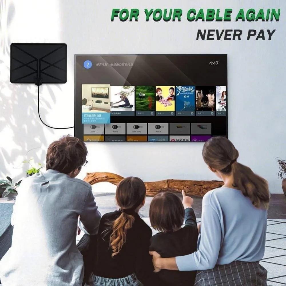 960 Miles TV Aerial Indoor Amplified Digital HDTV Antenna
