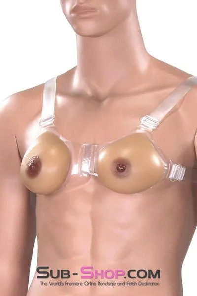 9853RS      Sofia Real Feel Silicone Breast Form Enhancers with Nipples, B Cup