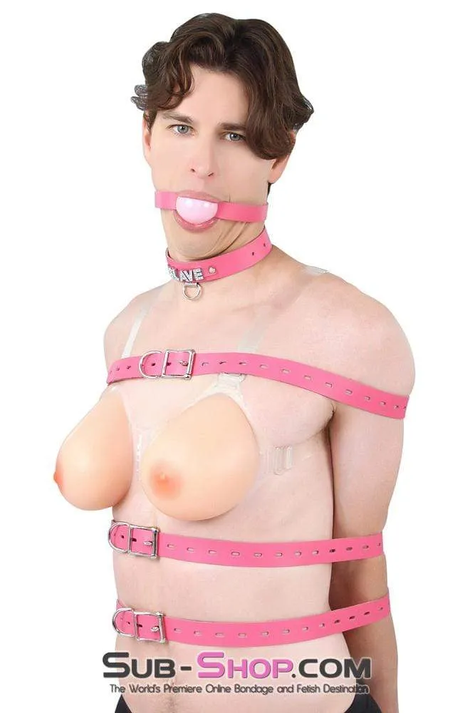 9877RS      Gia Real Feel Silicone Breast Forms with Nipples and Clear Straps, DD Cup