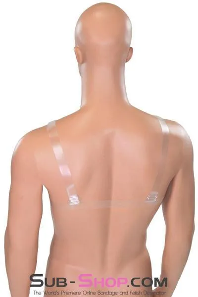 9877RS      Gia Real Feel Silicone Breast Forms with Nipples and Clear Straps, DD Cup