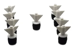 9x Nylon Mechanical Pipe Test Plug Bung No Bypass 21mm to 34mm