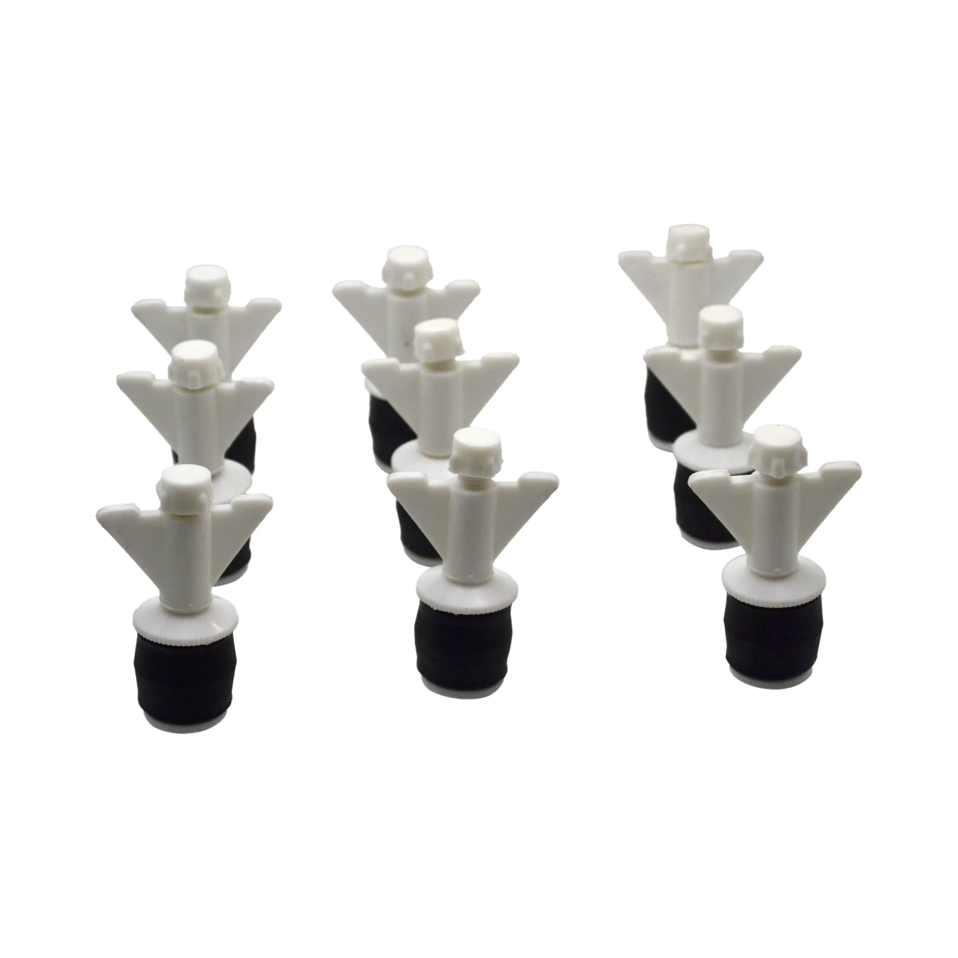 9x Nylon Mechanical Pipe Test Plug Bung with 10mm Bypass 23mm to 32mm