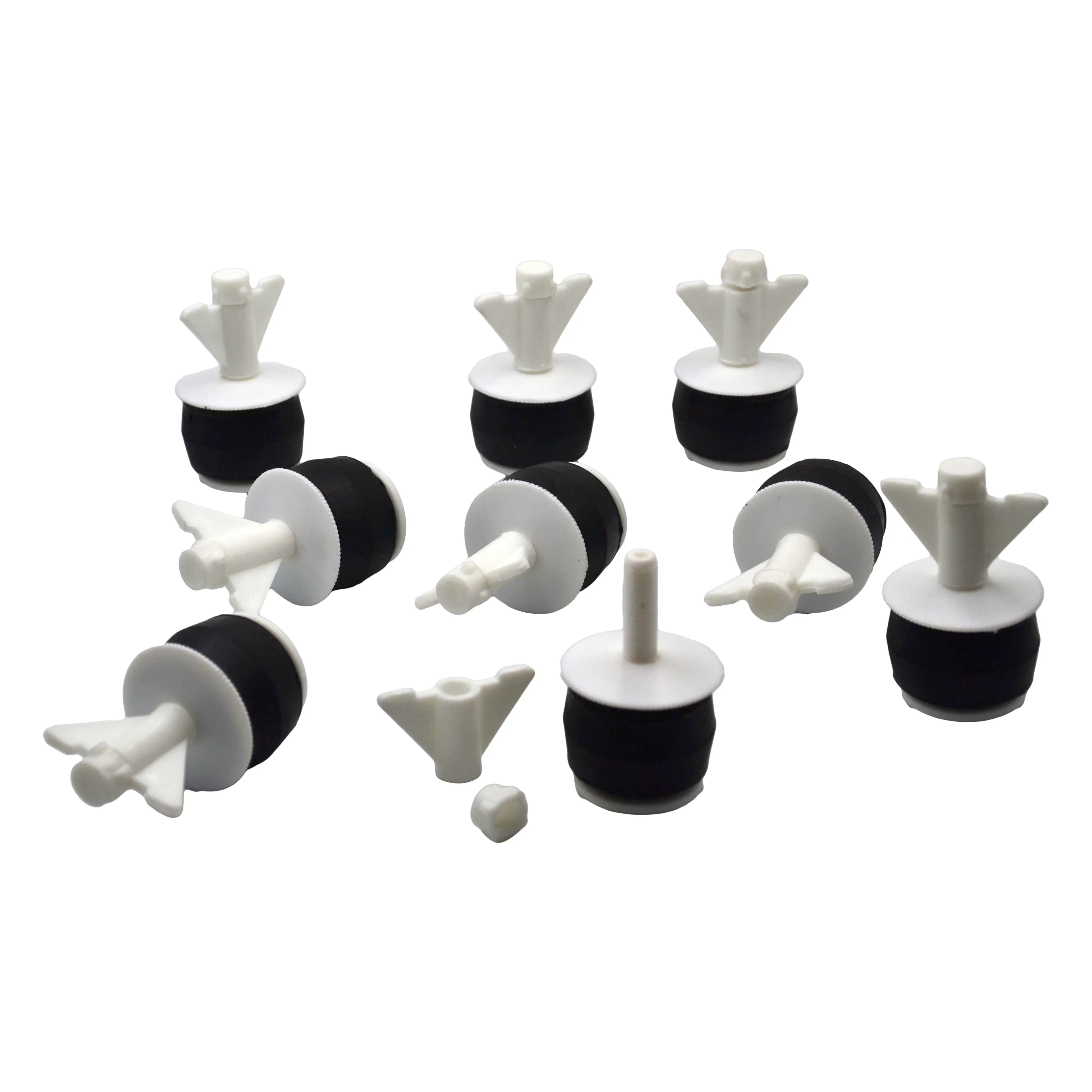 9x Nylon Mechanical Pipe Test Plug Bung with 10mm Bypass 36mm to 45mm