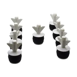 9x Nylon Mechanical Pipe Test Plug Bung with 10mm Bypass 36mm to 45mm