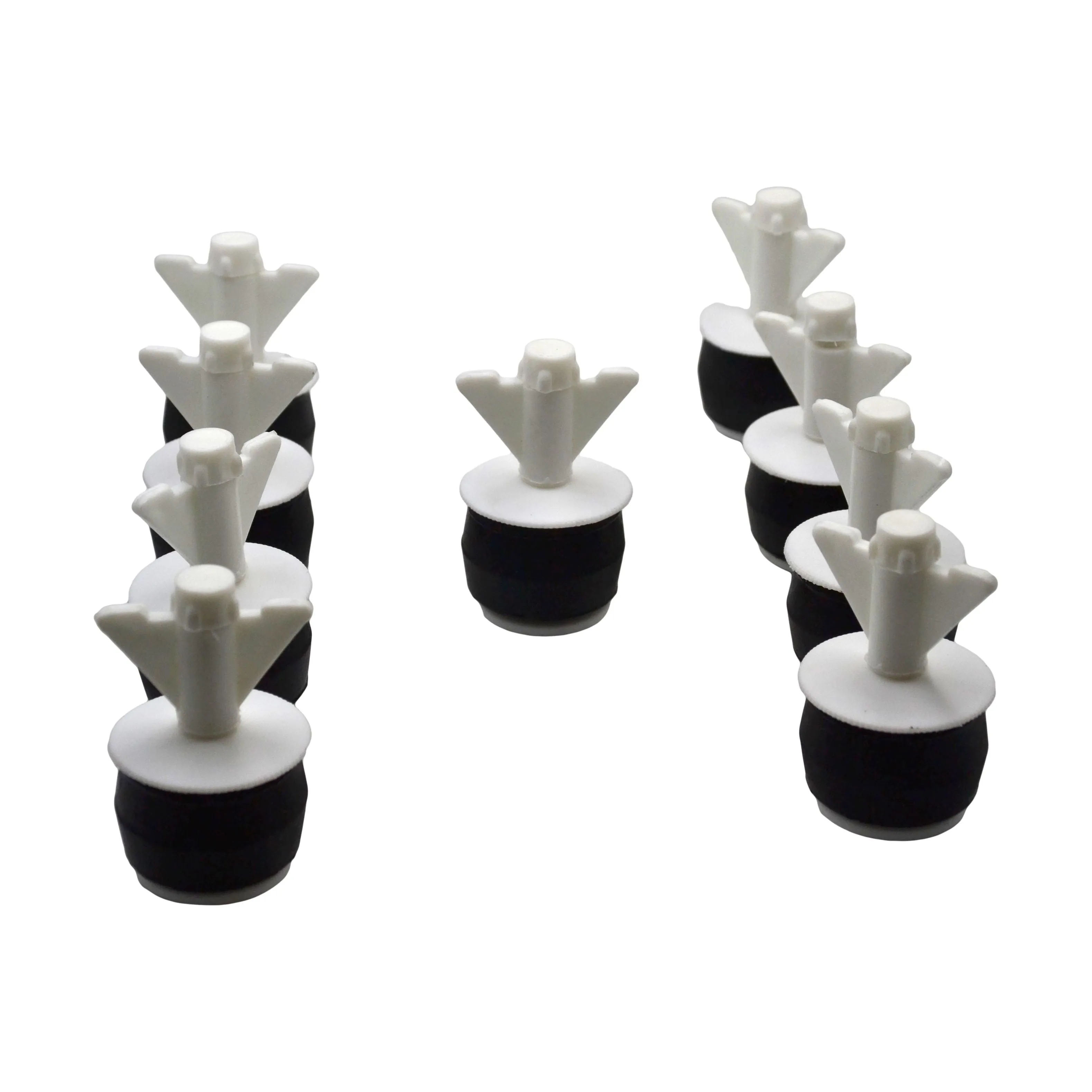 9x Nylon Mechanical Pipe Test Plug Bung with 10mm Bypass 36mm to 45mm