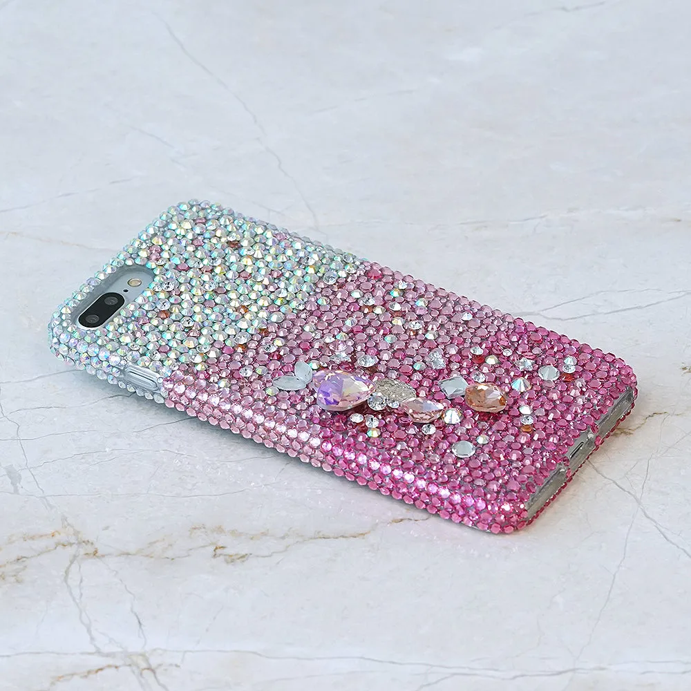 AB Faded to Pink with 3D Stones Design (style 900)
