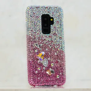 AB Faded to Pink with 3D Stones Design (style 900)